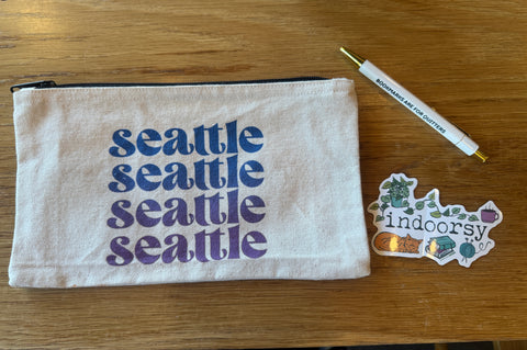 Seattle - Canvas Zipper Pouch