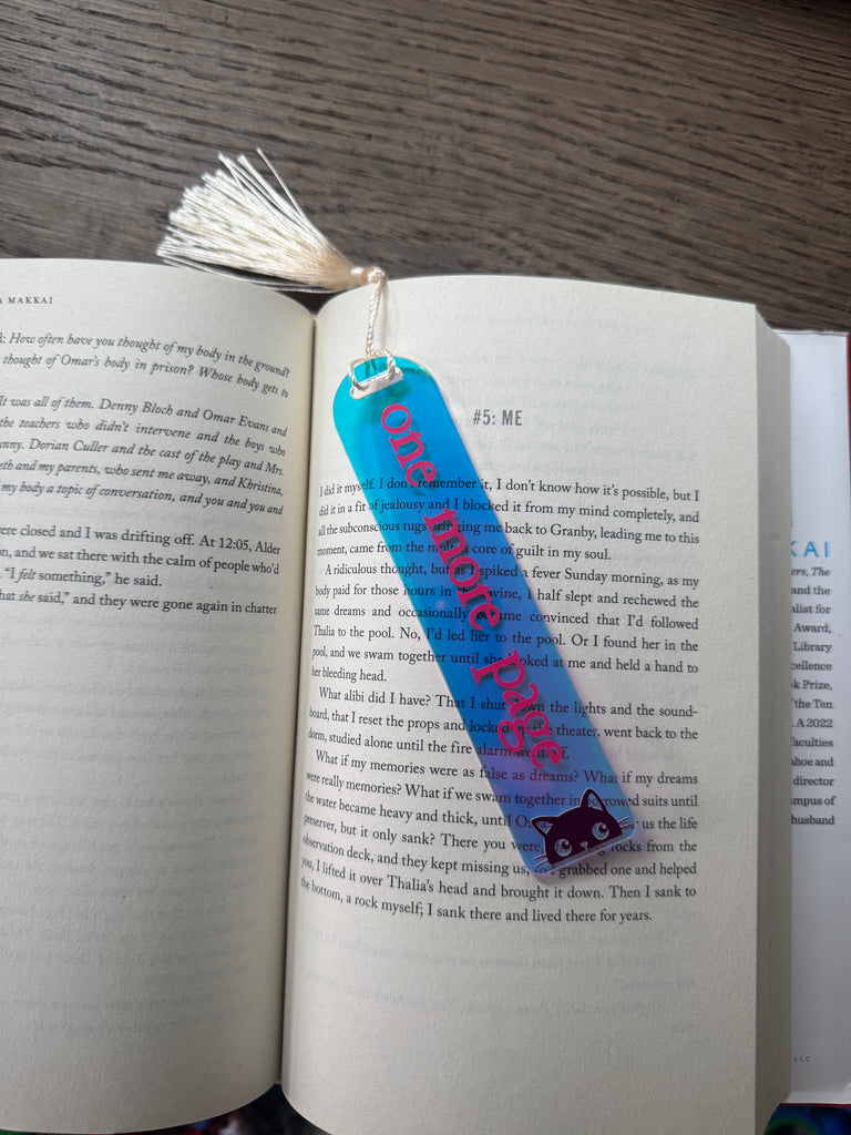 One More Page holographic bookmark