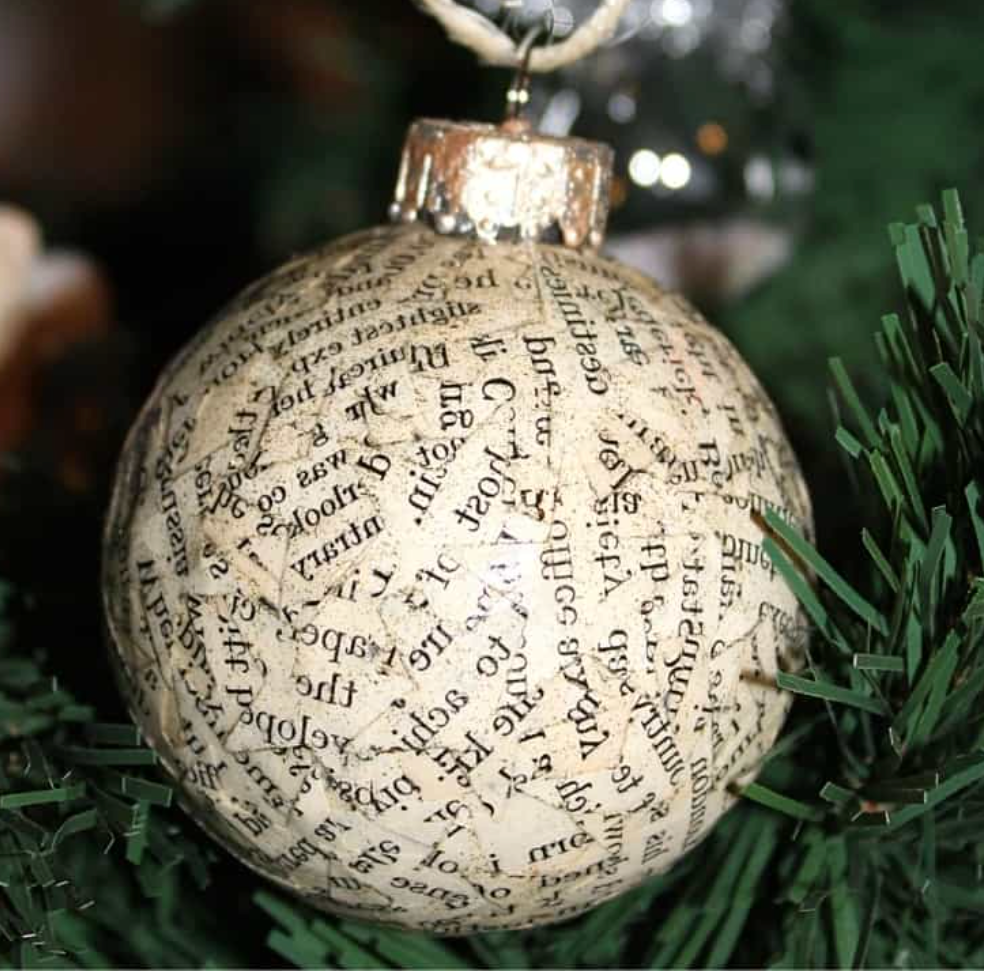 Sip and Craft at Bizarre Brewing: Book Page Ornaments