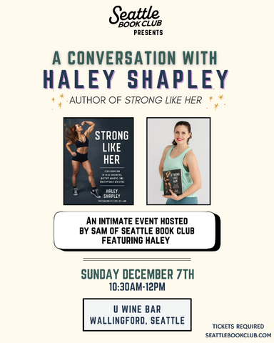 author event flyer for haley shapley