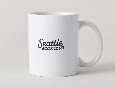 back of mug that says seattle book club