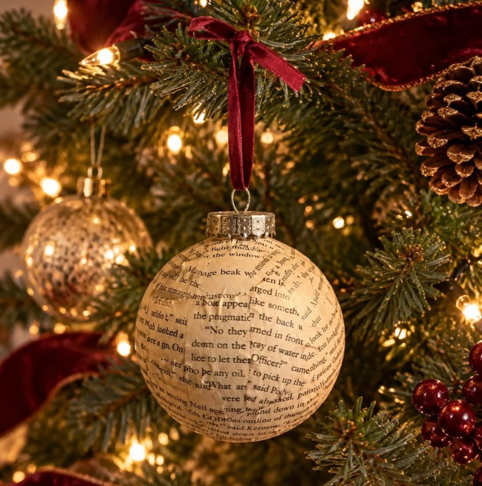 Sip and Craft at Bizarre Brewing: Book Page Ornaments