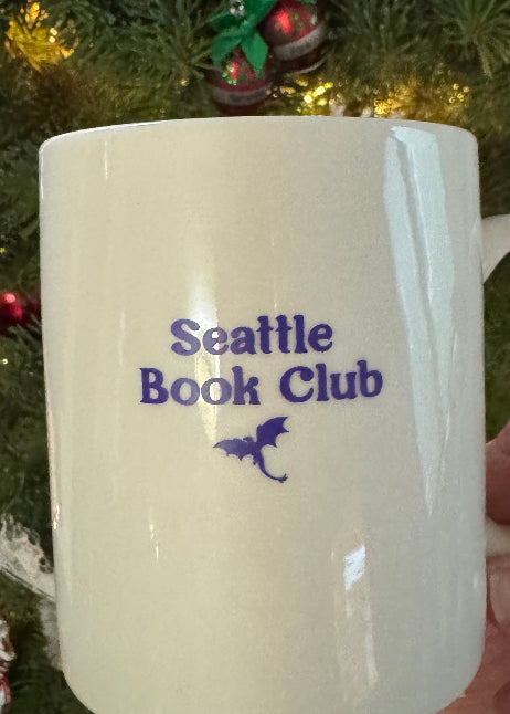 seattle book club purple with small dragon