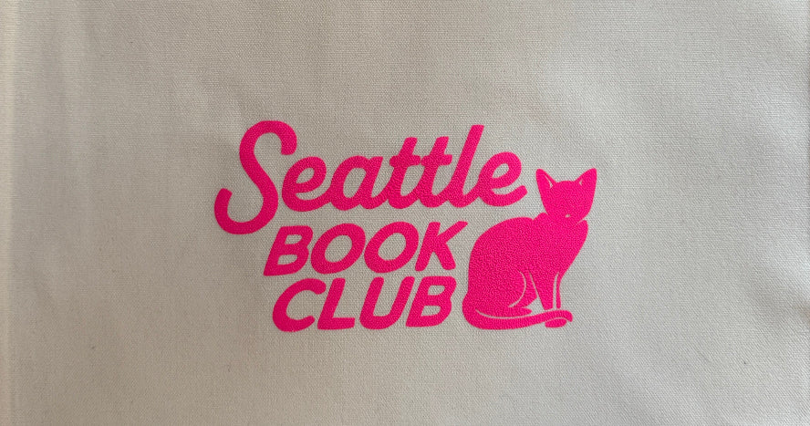 seattle book club logo tote